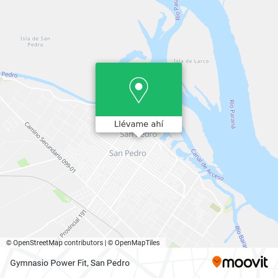 Mapa de Gymnasio Power Fit