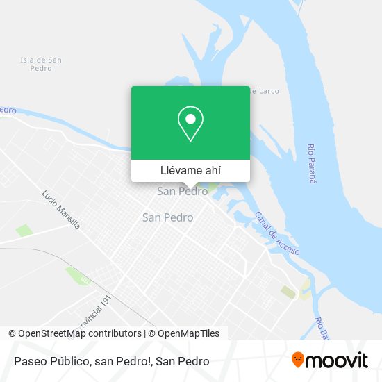 Mapa de Paseo Público, san Pedro!