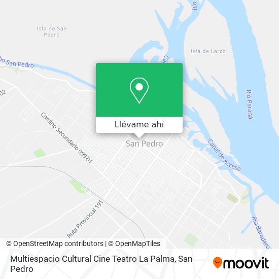 Mapa de Multiespacio Cultural Cine Teatro La Palma