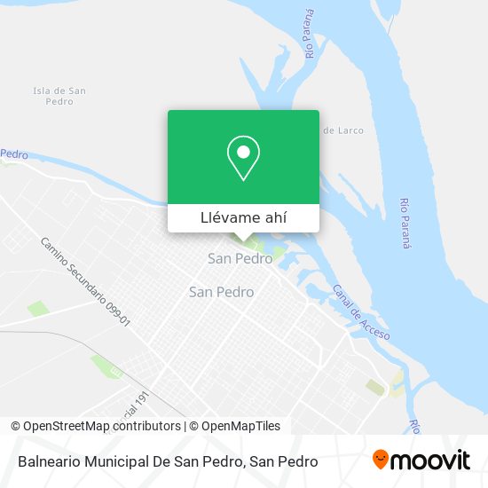 Mapa de Balneario Municipal De San Pedro