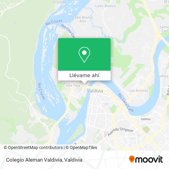 Mapa de Colegio Aleman Valdivia