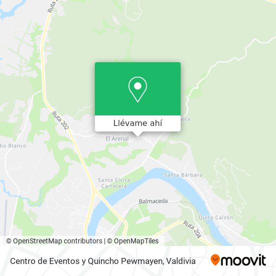 Mapa de Centro de Eventos y Quincho Pewmayen