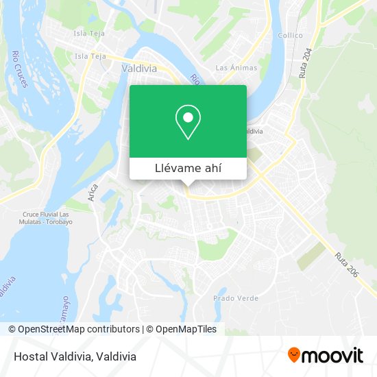 Mapa de Hostal Valdivia