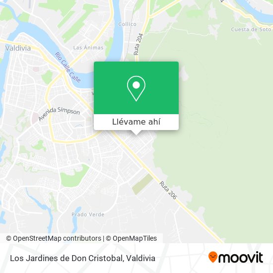 Mapa de Los Jardines de Don Cristobal