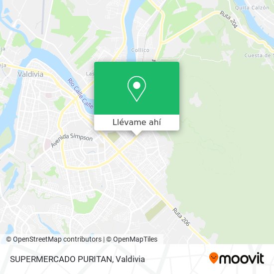 Mapa de SUPERMERCADO PURITAN