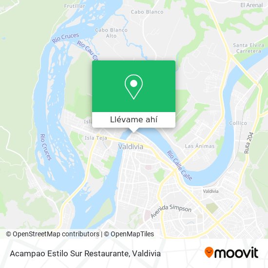 Mapa de Acampao Estilo Sur Restaurante