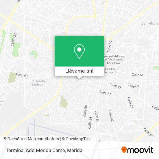 Mapa de Terminal Ado Mérida Came