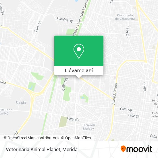 Cómo llegar a Veterinaria Animal Planet en Mérida en Autobús?