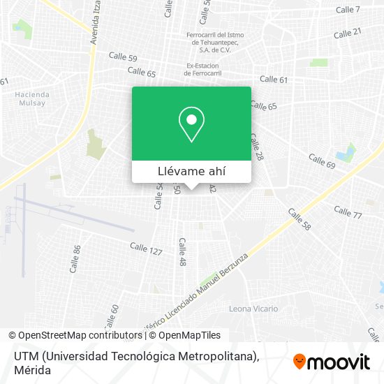 Mapa de UTM (Universidad Tecnológica Metropolitana)