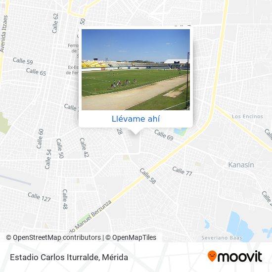 Mapa de Estadio Carlos Iturralde
