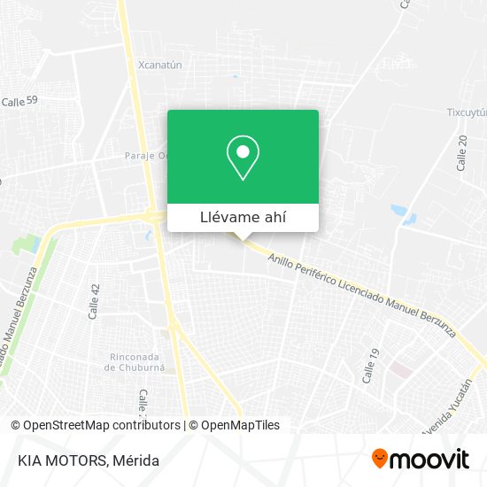  Cómo llegar a KIA MOTORS en Mérida en Autobús?