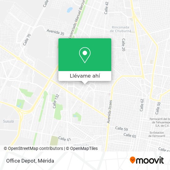 Cómo llegar a Office Depot en Mérida en Autobús?