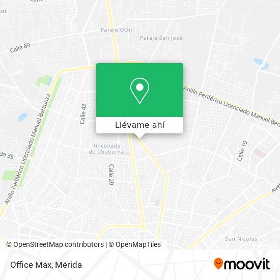 Cómo llegar a Office Max en Mérida en Autobús?