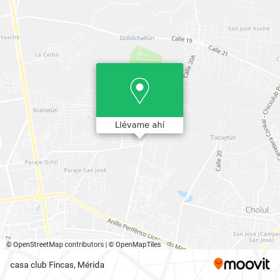 Cómo llegar a casa club Fincas en Mérida en Autobús?