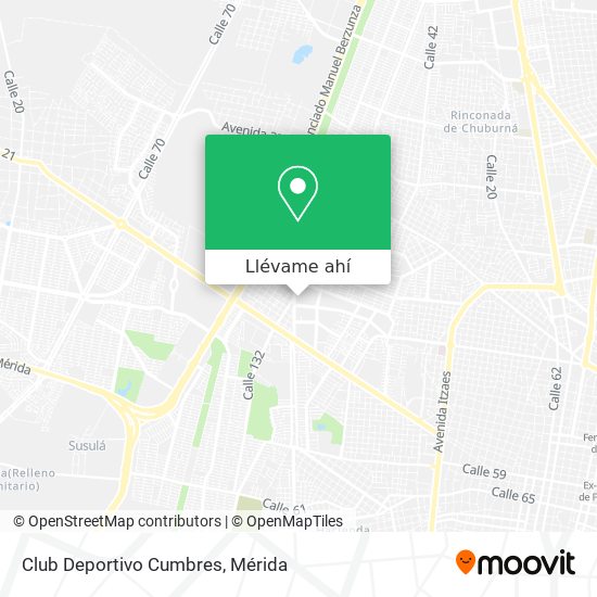 Cómo llegar a Club Deportivo Cumbres en Mérida en Autobús?