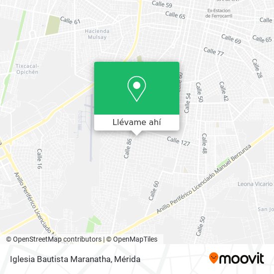 Mapa de Iglesia Bautista Maranatha