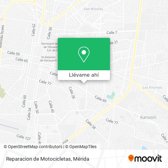 Mapa de Reparacion de Motocicletas