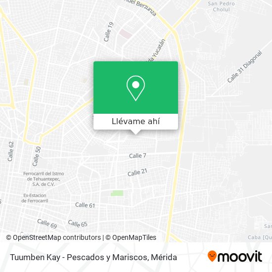 Cómo llegar a Tuumben Kay - Pescados y Mariscos en Mérida en Autobús?