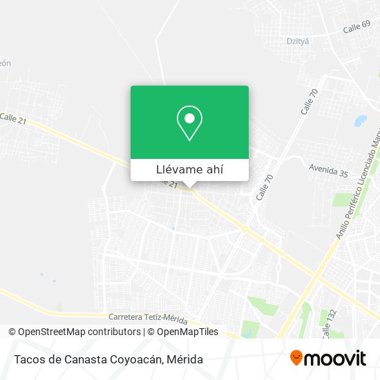 Mapa de Tacos de Canasta Coyoacán