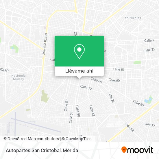 Cómo llegar a Autopartes San Cristobal en Mérida en Autobús?