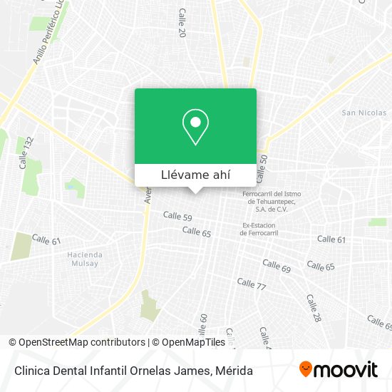 Mapa de Clinica Dental Infantil Ornelas James