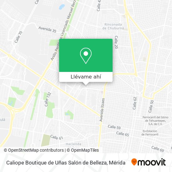 Cómo llegar a Caliope Boutique de Uñas Salón de Belleza en Mérida en  Autobús?