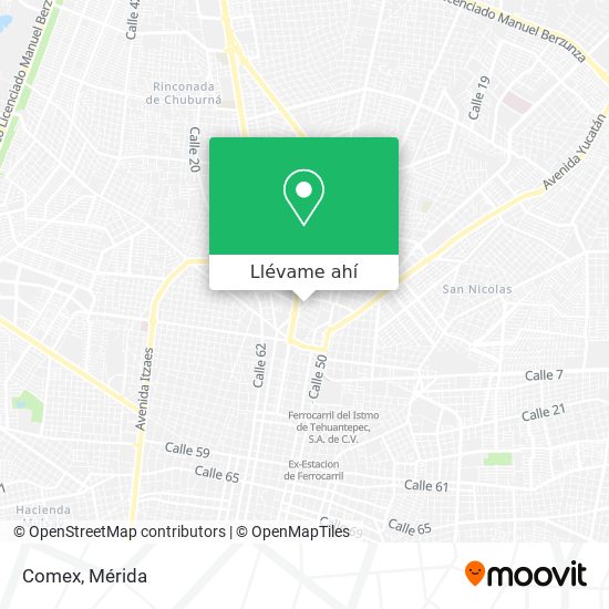 Cómo llegar a Comex en Mérida en Autobús?