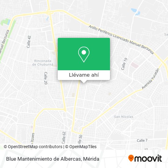 Cómo llegar a Blue Mantenimiento de Albercas en Mérida en Autobús?