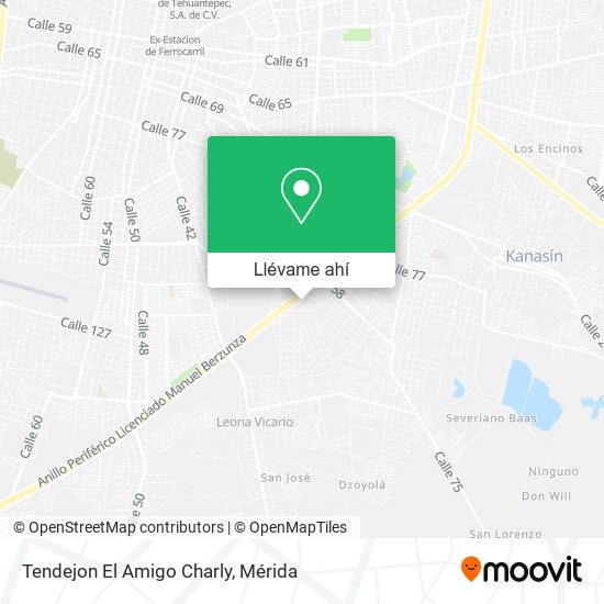Mapa de Tendejon El Amigo Charly