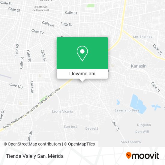 Mapa de Tienda Vale y San