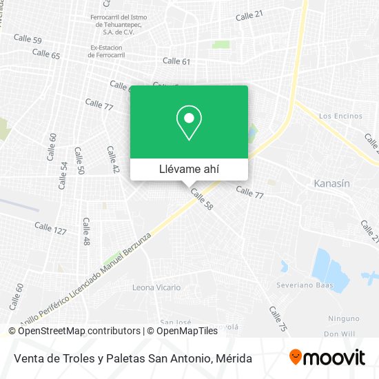 Mapa de Venta de Troles y Paletas San Antonio