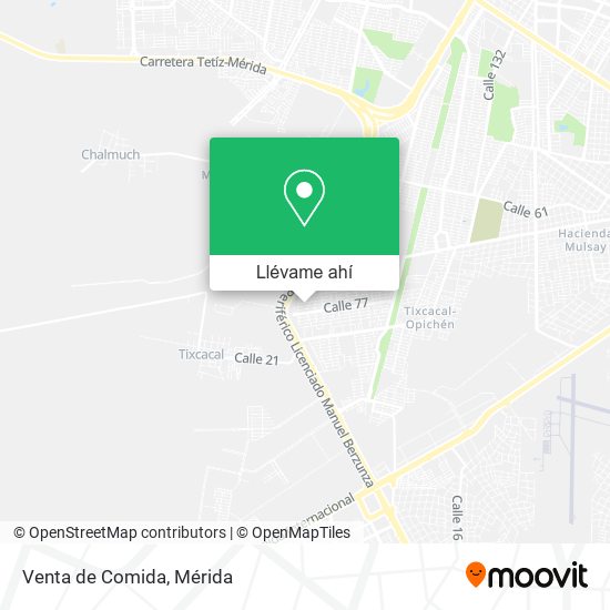 Mapa de Venta de Comida