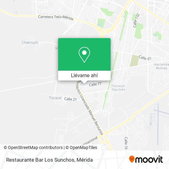Mapa de Restaurante Bar Los Sunchos