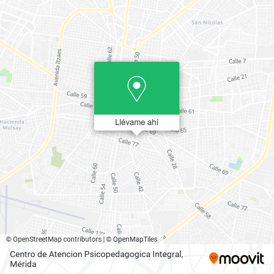 Mapa de Centro de Atencion Psicopedagogica Integral