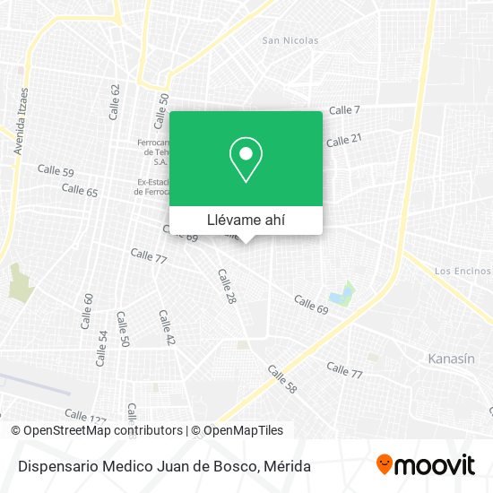 Mapa de Dispensario Medico Juan de Bosco