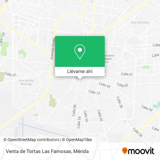 Mapa de Venta de Tortas Las Famosas