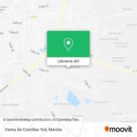 Mapa de Venta de Costillas Yoli