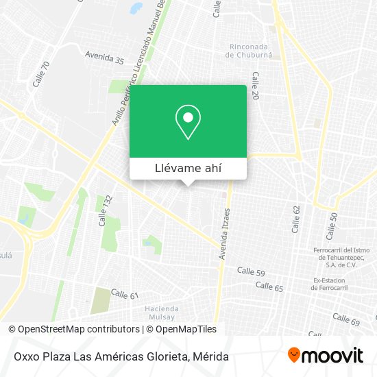 Mapa de Oxxo Plaza Las Américas Glorieta