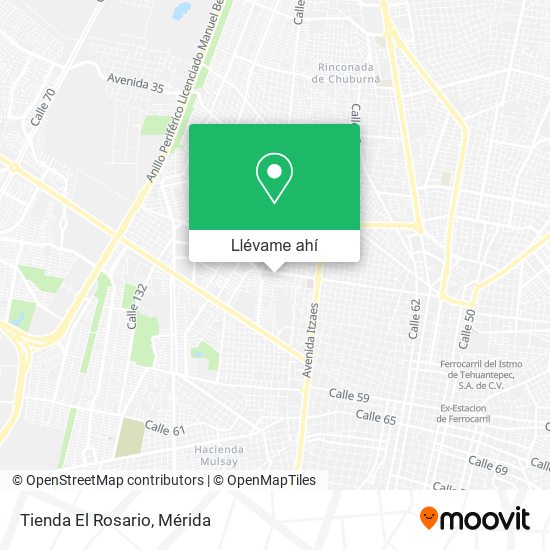 Mapa de Tienda El Rosario