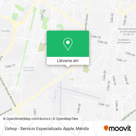 Mapa de Üshop - Servicio Especializado Apple
