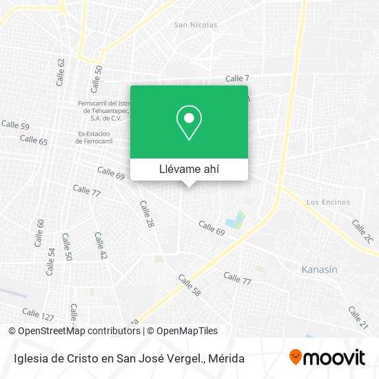 Mapa de Iglesia de Cristo en San José Vergel.