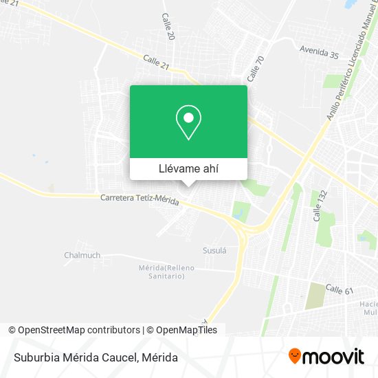 Mapa de Suburbia Mérida Caucel