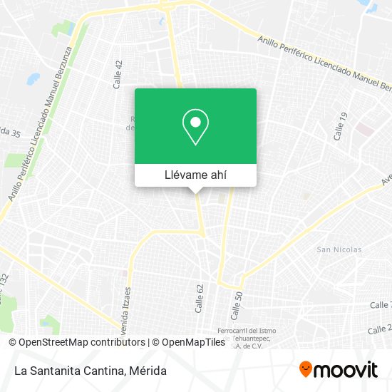 Mapa de La Santanita Cantina