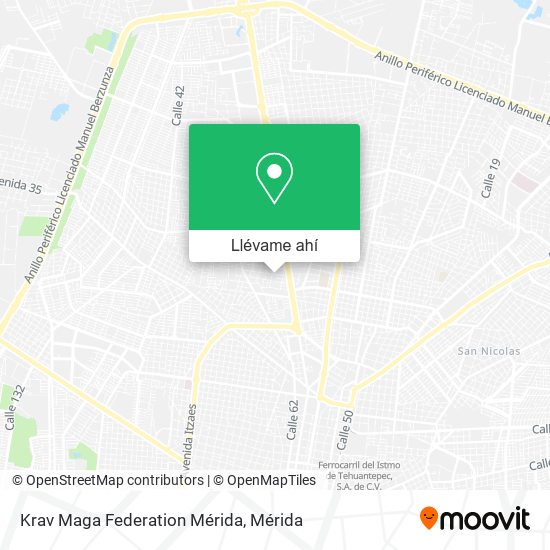 Mapa de Krav Maga Federation Mérida