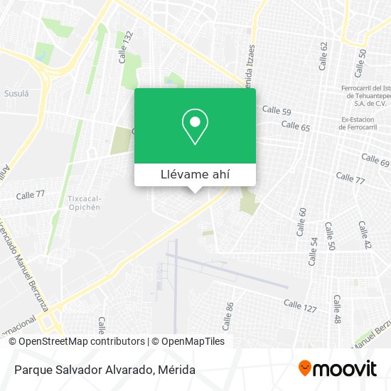 Mapa de Parque Salvador Alvarado