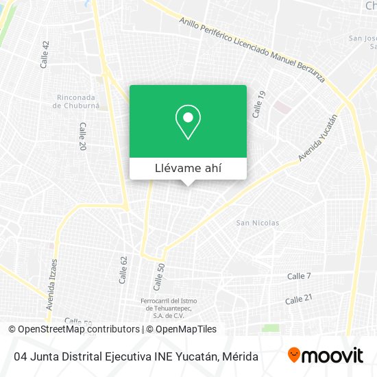 Mapa de 04 Junta Distrital Ejecutiva INE Yucatán