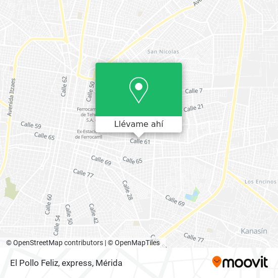 Cómo llegar a El Pollo Feliz, express en Mérida en Autobús?