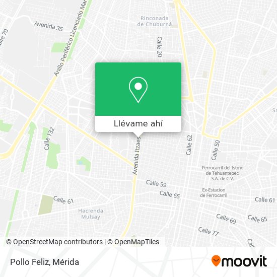 Cómo llegar a Pollo Feliz en Mérida en Autobús?