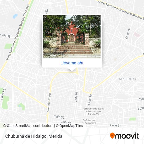 Cómo llegar a Chuburná de Hidalgo en Mérida en Autobús?