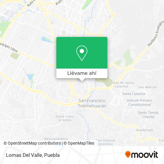 Cómo llegar a Lomas Del Valle en Puebla en Autobús?